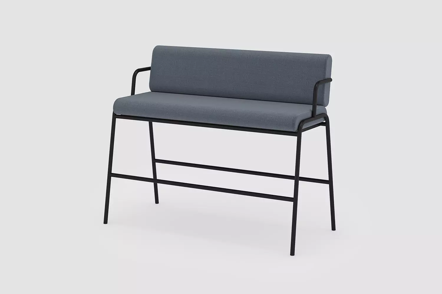 CASUAL Outdoor bench high, Outdoor version tapissée sans accoudoirs avec accoudoirs Banquette Système modulaire,meubles de bureau Bene, Image 1