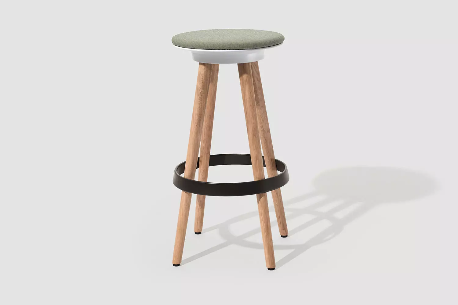 TIMBA Stool high, 4 pieds version tapissée Tabouret de bar, meubles de bureau Bene, Image 2