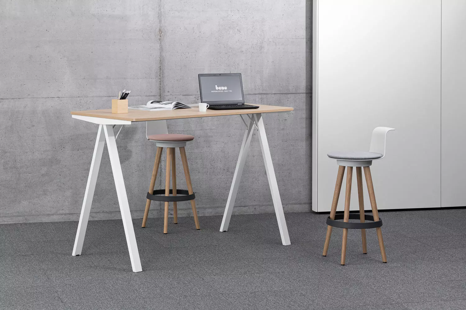 delta-pure-high, Standing height Desk, Bene Office furniture, Image 2